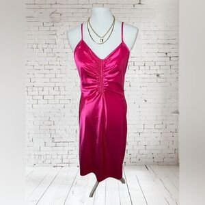 Vibrant Pink Sleeveless Dress